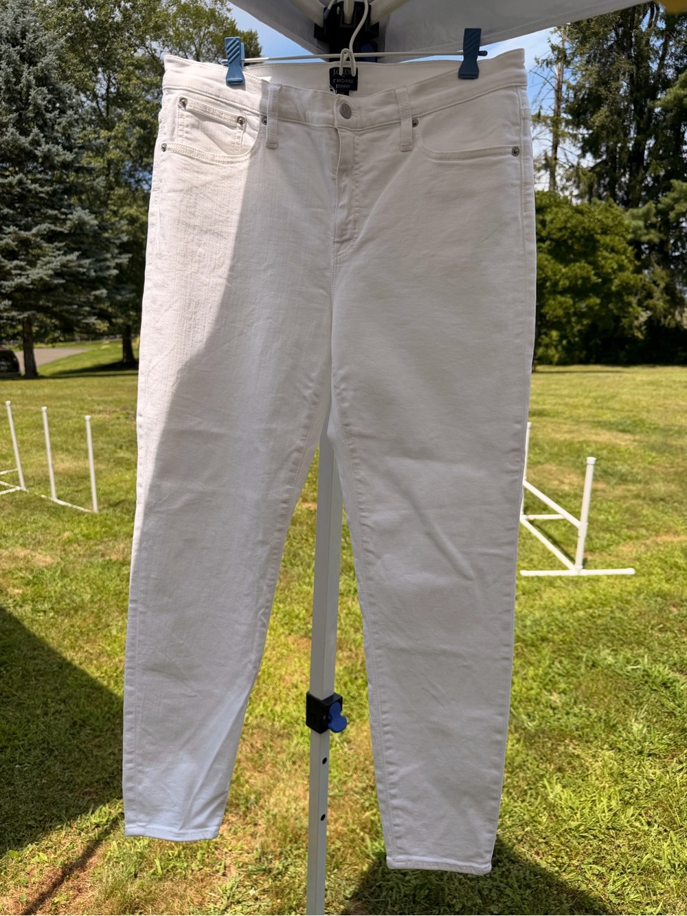 J. CrewWhite Jeans - Mid-rise Skinny Fit